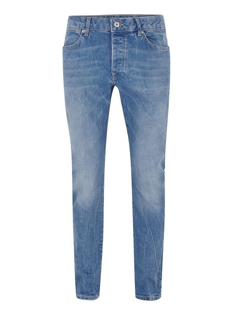 Mens Bright Blue Stretch Slim Jeans, Blue