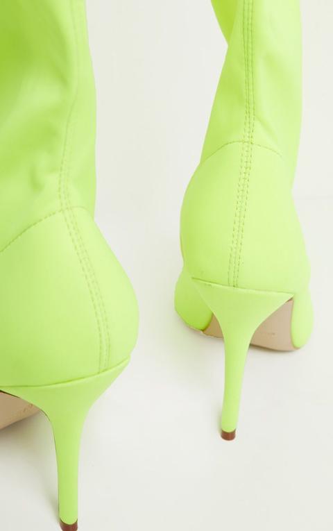 neon lime boots
