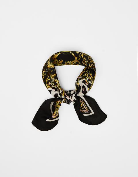 Pañoleta Con Estampado De Leopardo