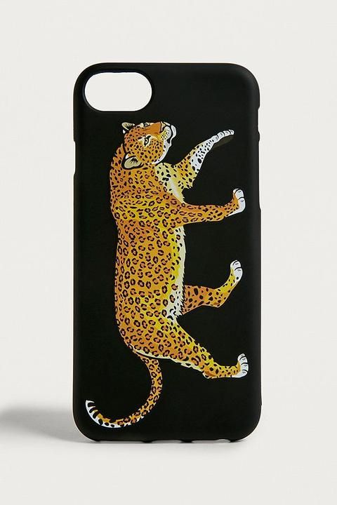 Graphic Leopard Iphone 6/6s/7/8 Case - Black At Urban Outfitters