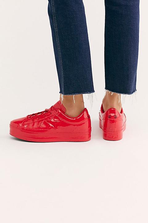 one star patent platform sneaker