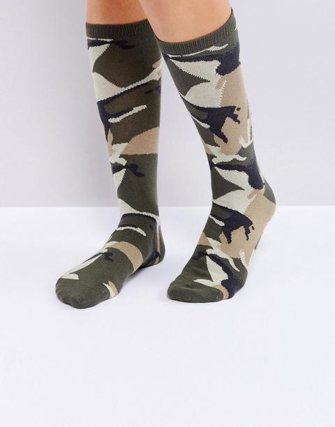 Weekday Camo Print Socks