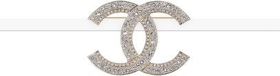 Spilla, Metallo & Strass