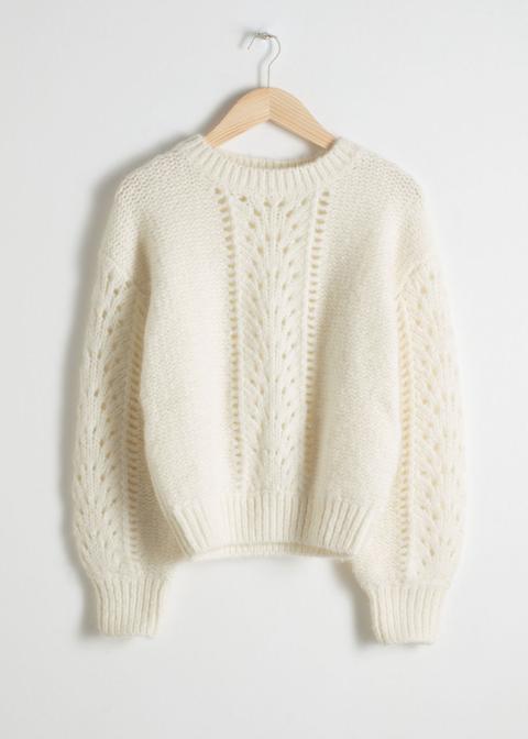 Eyelet Knit Sweater