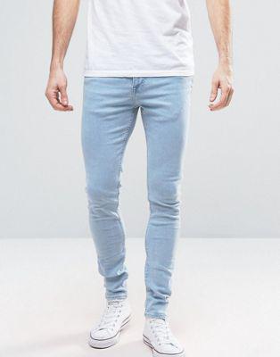 New Look - Jeans Super Skinny Lavaggio Azzurro - Blu