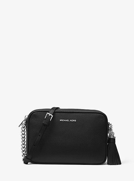 Mk Sac À Bandoulière Ginny En Cuir - Noir(noir) - Michael Kors