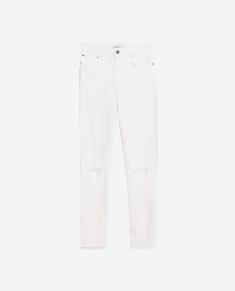 Pantaloni Skinny Vita Alta