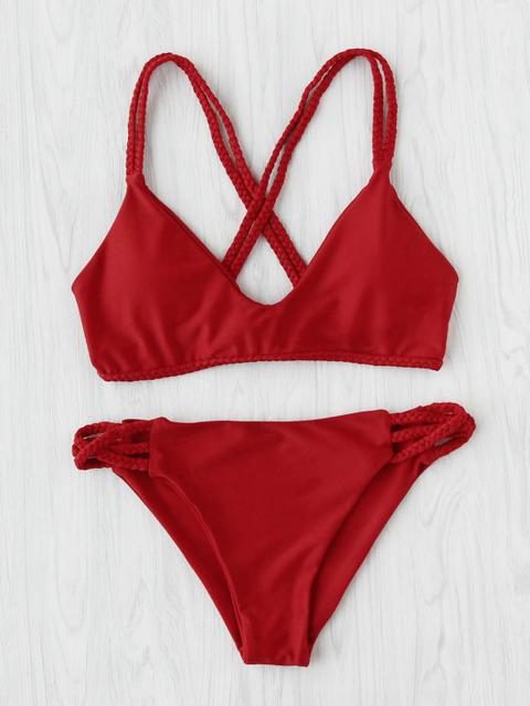 Set Di Bikini Con Incrocio Sul Retro