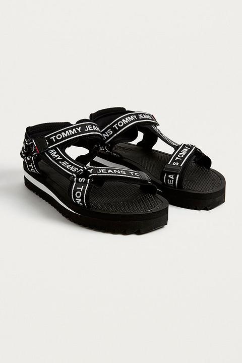 Tommy Jeans Black Technical Sandals 