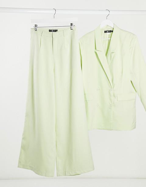 Daisy Street Relaxed Trousers Co-ord-green