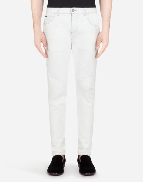 White Stretch Skinny Jeans