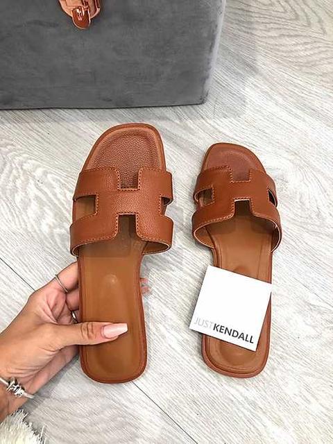 H Sandals - Tanned