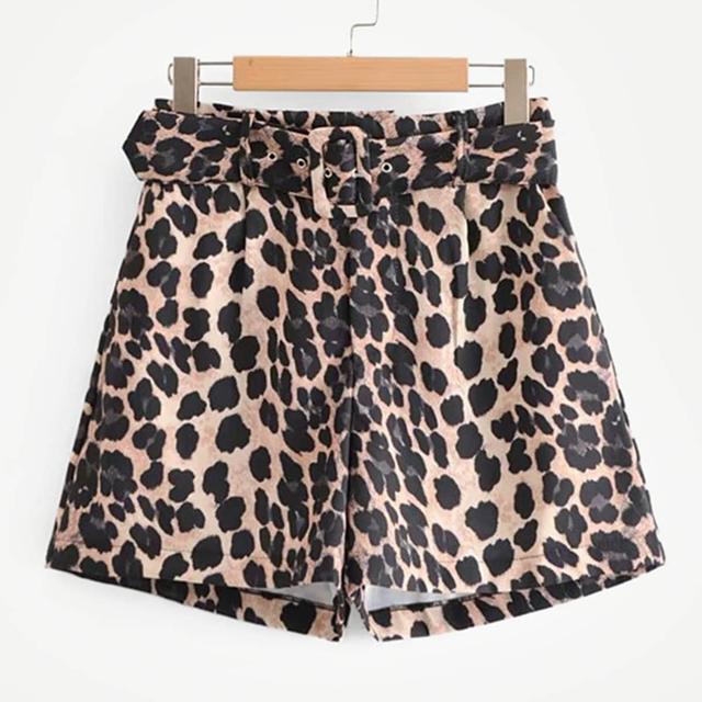 shein leopard print shorts