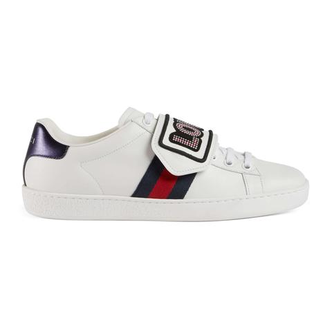 gucci ace sneaker with removable patches