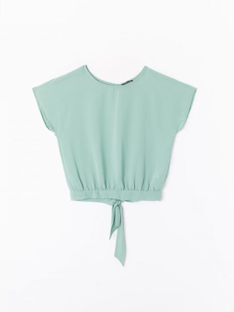 Blusa Con Schiena Scoperta Salvia