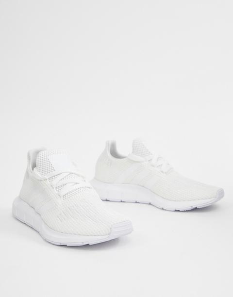 adidas white swift run trainers