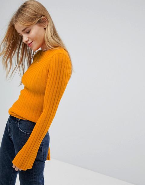 Nobody's Child - Maglione A Costine - Arancione