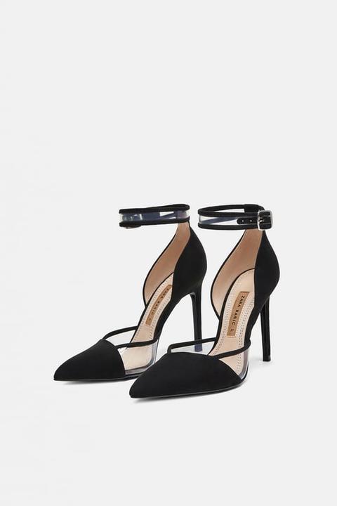 High-heel Court Shoes With Ankle Strap