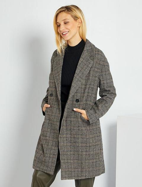 Manteau Oversize À Carreaux