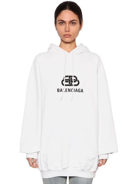 Sudadera Oversize De Algodón Con Logo