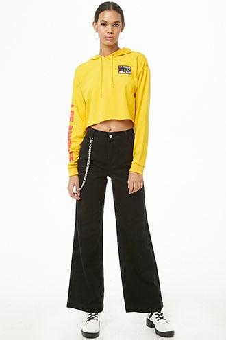 Forever 21 Wallet Chain Wide-leg Jeans 