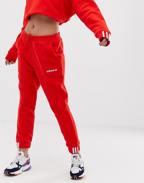 Pantalones De Chándal En Rojo Coeeze De Adidas Originals