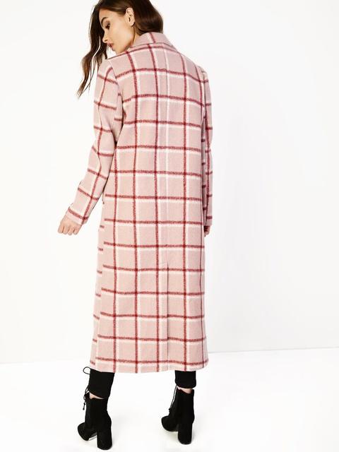 pink checked jacket