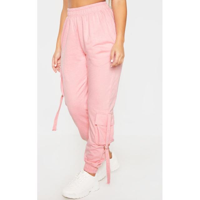 pink cargo joggers