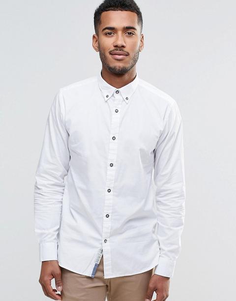 Produkt - Camicia In Cotone Slavato - Bianco