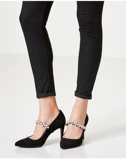 Pumps Mit Variablem Perlenriemchen