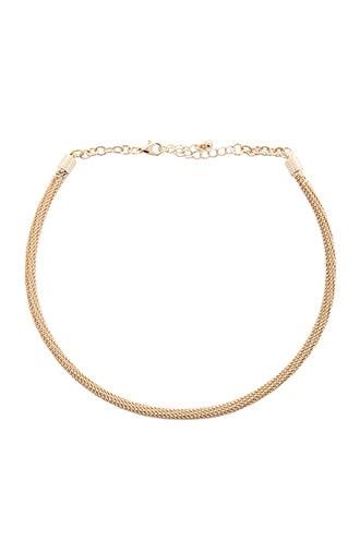 Forever 21 Roped Choker Necklace Gold
