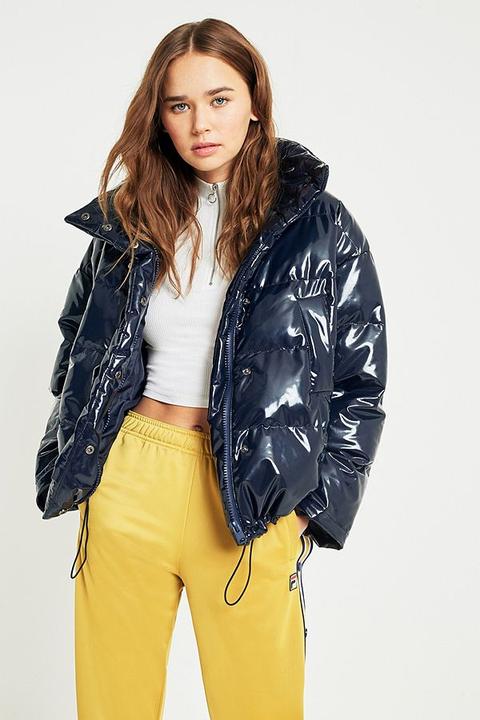 Light before dark top puffer jacket black