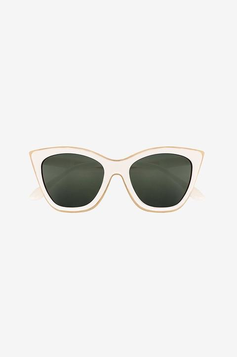 Echo Park Sunglasses In Bone | Gold