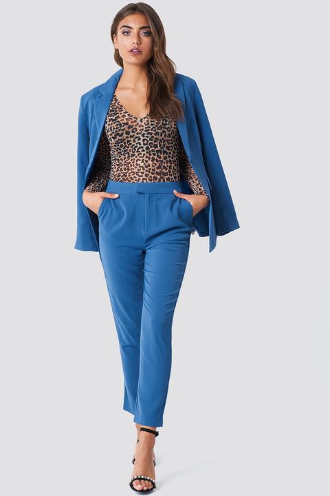 Tailored Suit Pants Blau