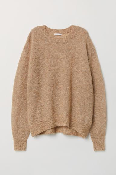 H & M - Mohair-blend Jumper - Beige