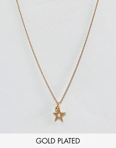 Colgante De Estrella Celestial Chapado En Oro Con Collar Brillante One In A Million De Dogeared