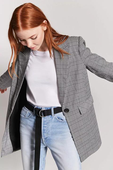 Forever 21 2025 plaid blazer