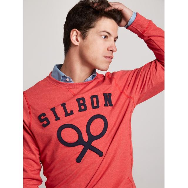 \u0026nbspsudadera Denim Roja\u0026nbsp de Silbon en 21 Buttons
