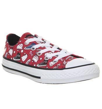 converse hello kitty red