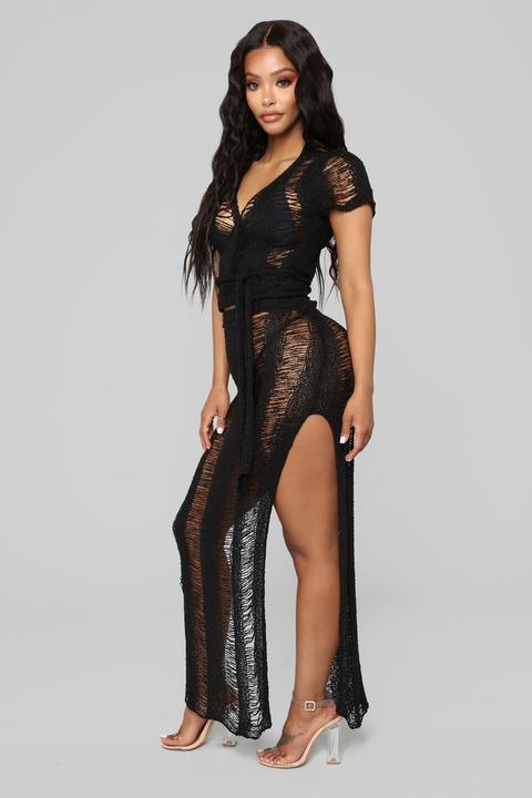 Intimate Waters Coverup - Black