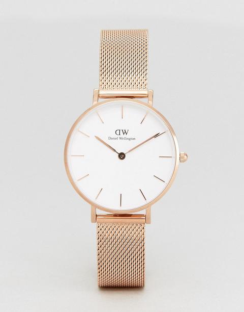 Daniel Wellington - Dw00100163 - Orologio Oro Rosa In Maglia - Oro