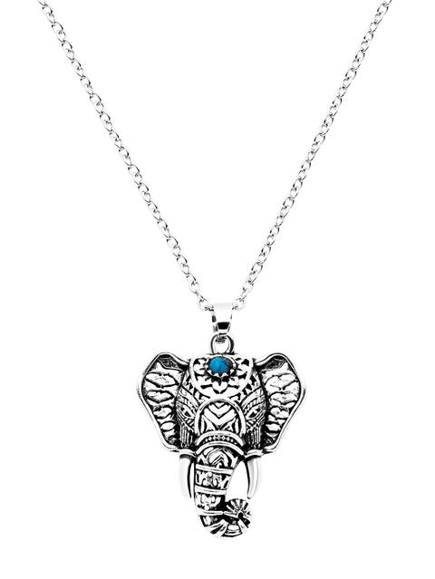 Collana Statement Stile Elefante - Argento