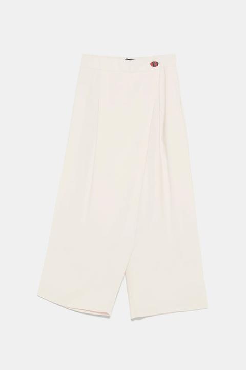 Pantaloni Culotte Incrociati