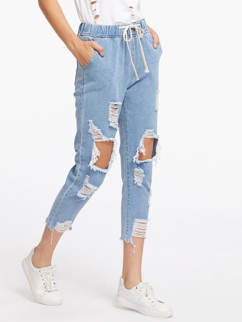 Jeans Grezzi Della Vita Della Vita