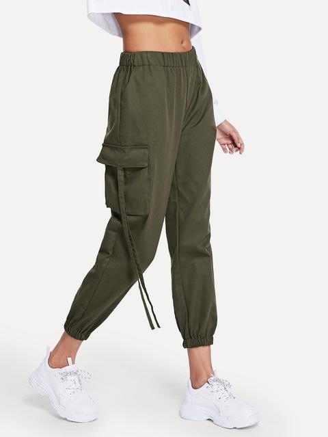 Pantaloni Con Vita Elastica