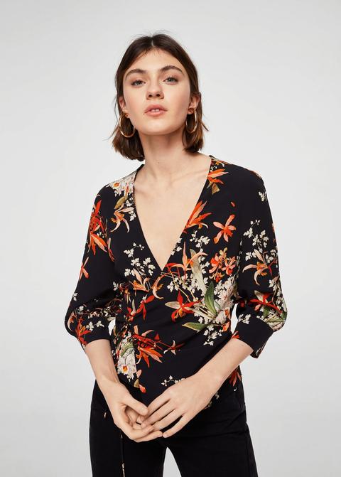 Blusa Incrociata Fiori