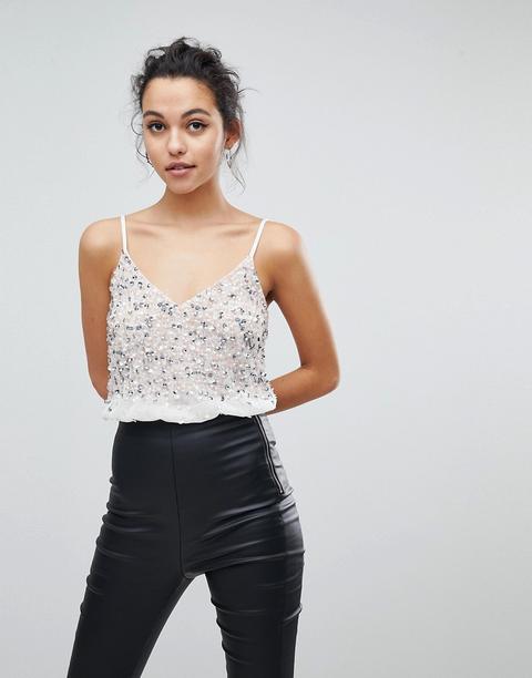 Body Con Adorno De Lentejuelas De Asos