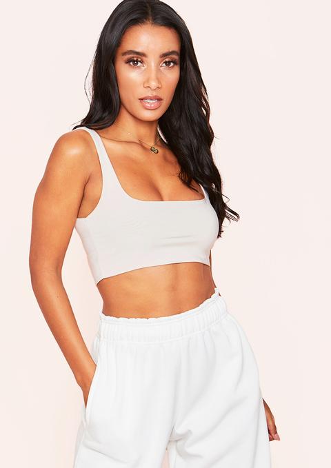 white extreme crop top