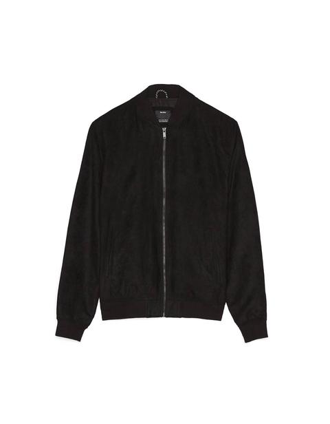 Cazadora Bomber Suede