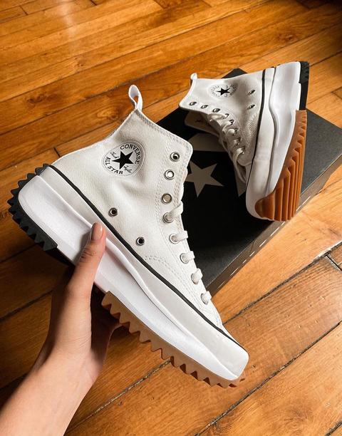 Converse - Run Star - Baskets Unisexes Style Randonnée - Blanc